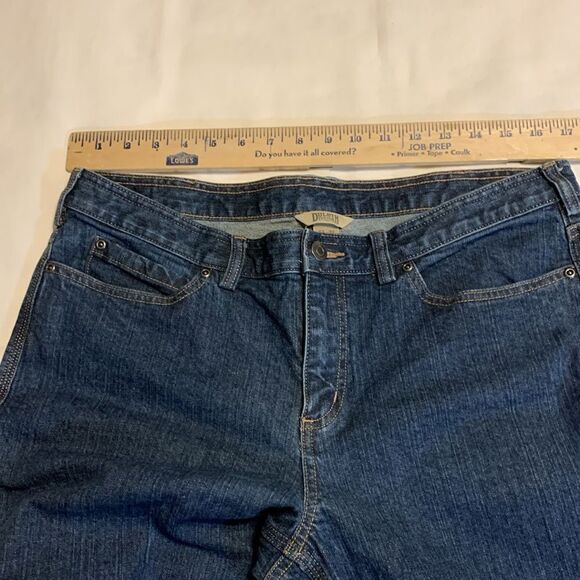 Duluth Trading Co Size 12/31 denim bootcut jeans.  Like new - Picture 4 of 7